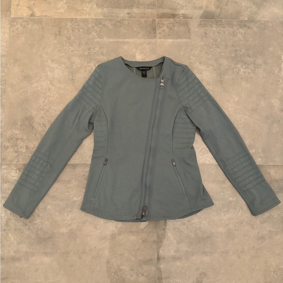 Athleta Women’s Moto Asymmetric Full Zip Jacket Size M - Picture 4 of 9